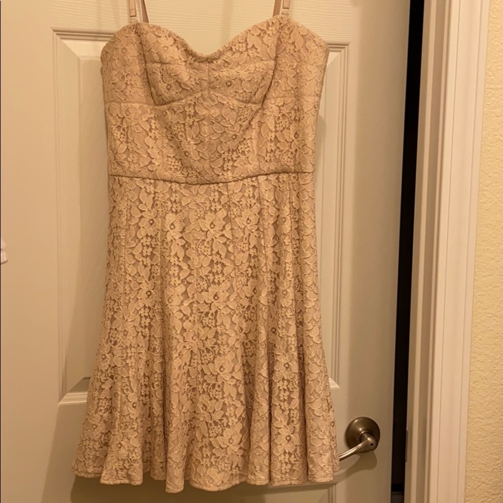 BCBG Maxazria strapless (or spaghetti strap) dress